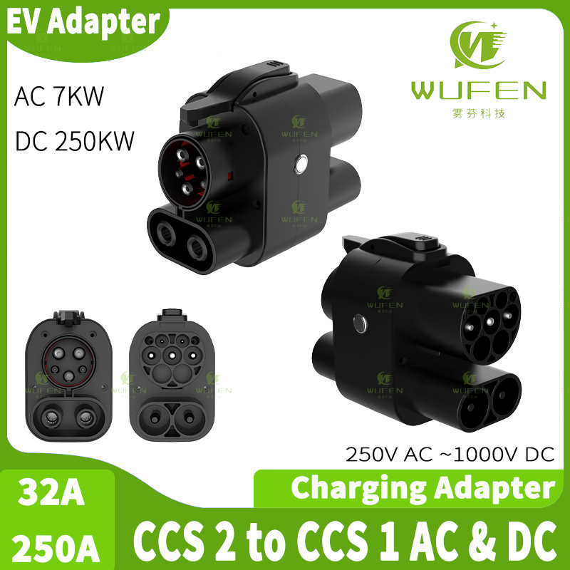 Ccs2 To Ccs1 Fast Charge Adapter 250Kw - WUFEN Adaptateur AC & DC CCltTo