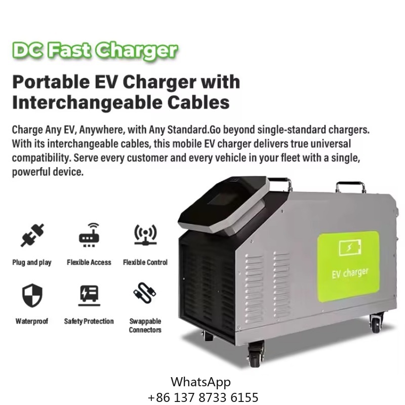 Portable Dc Fast Charger 20Kw Ccs2 - Chargeur mobile DC pour véhicules électriques