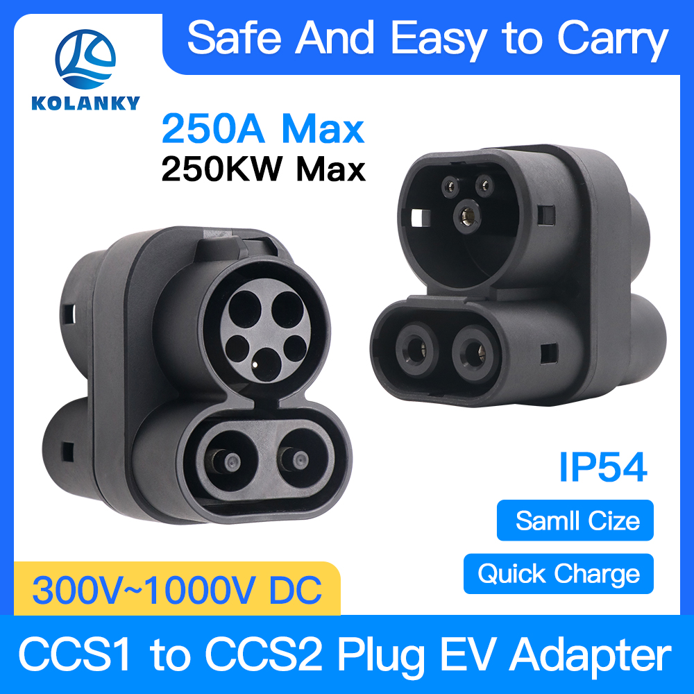 Ccs2 To Ccs1 Fast Charge Adapter 250Kw - Adaptateur de chargeur CCS1 à CCS2