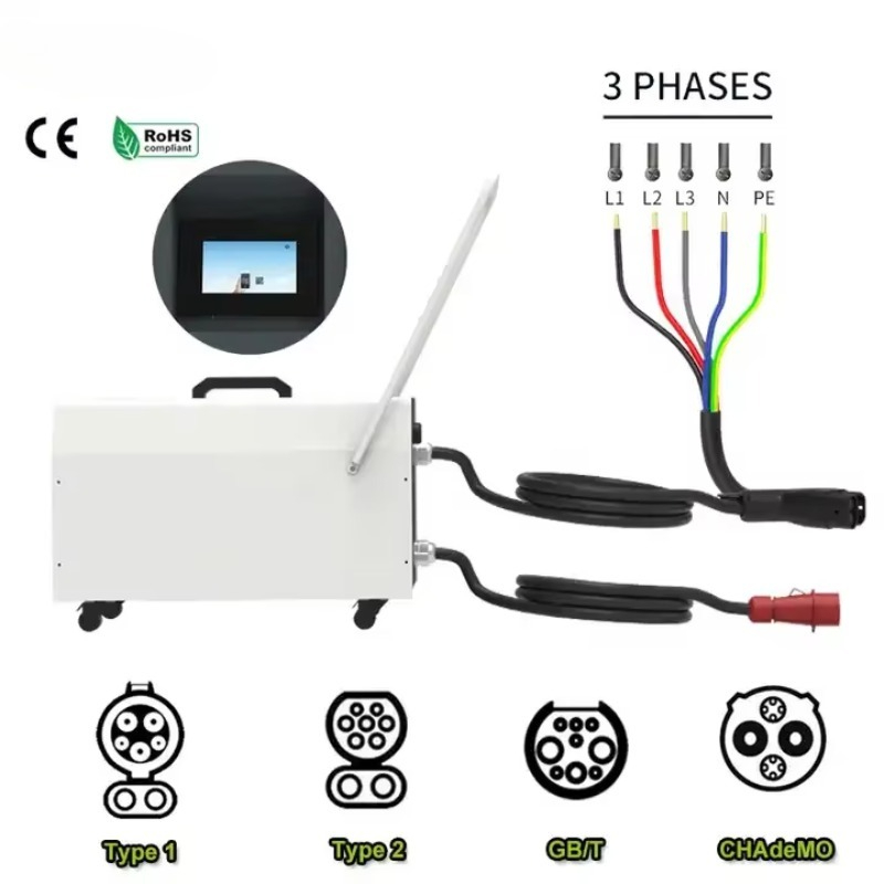 Borne de recharge portable 20K - Portable Dc Fast Charger 20Kw Ccs2 avis et prix