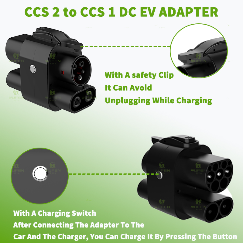 WUFEN-Adaptateur CCltto CCl's  - Ccs2 To Ccs1 Fast Charge Adapter 250Kw avis et prix