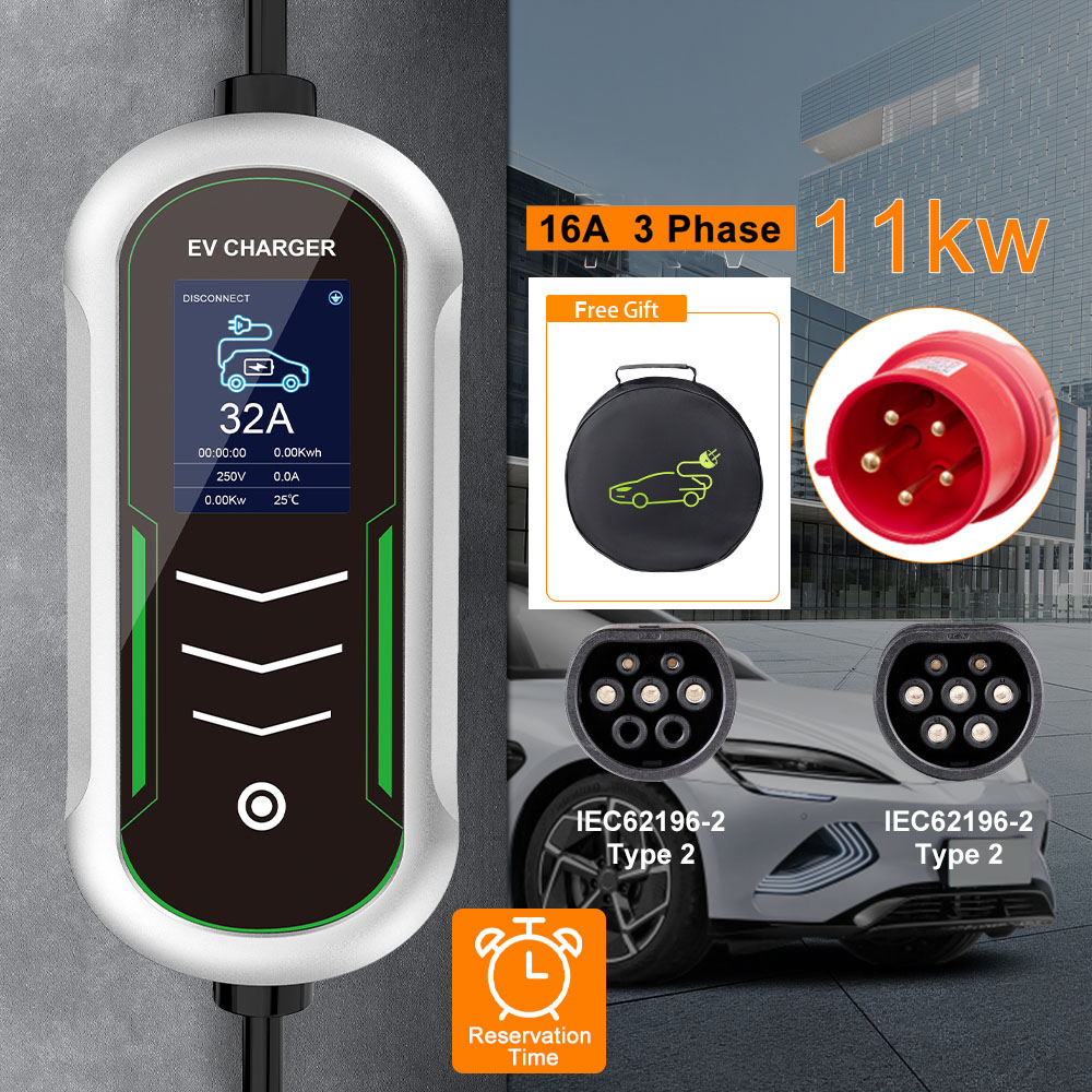 IPENGEN 11KW EV chargeur Porta - Portable Ev Charger 32A Type 2 Cee Plug avis et prix