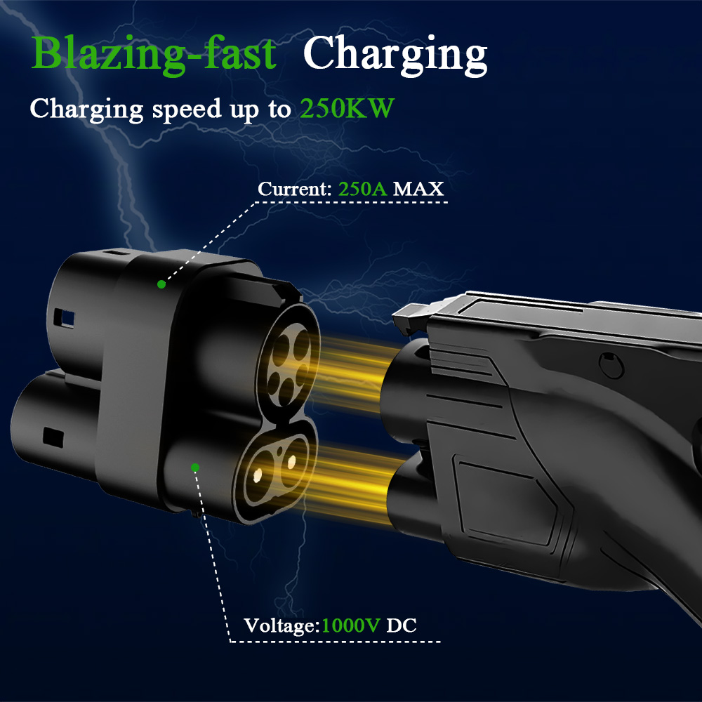 Kolanky CCS1 à CCS2 EV DC 1000 - Ccs2 To Ccs1 Fast Charge Adapter 250Kw avis et prix