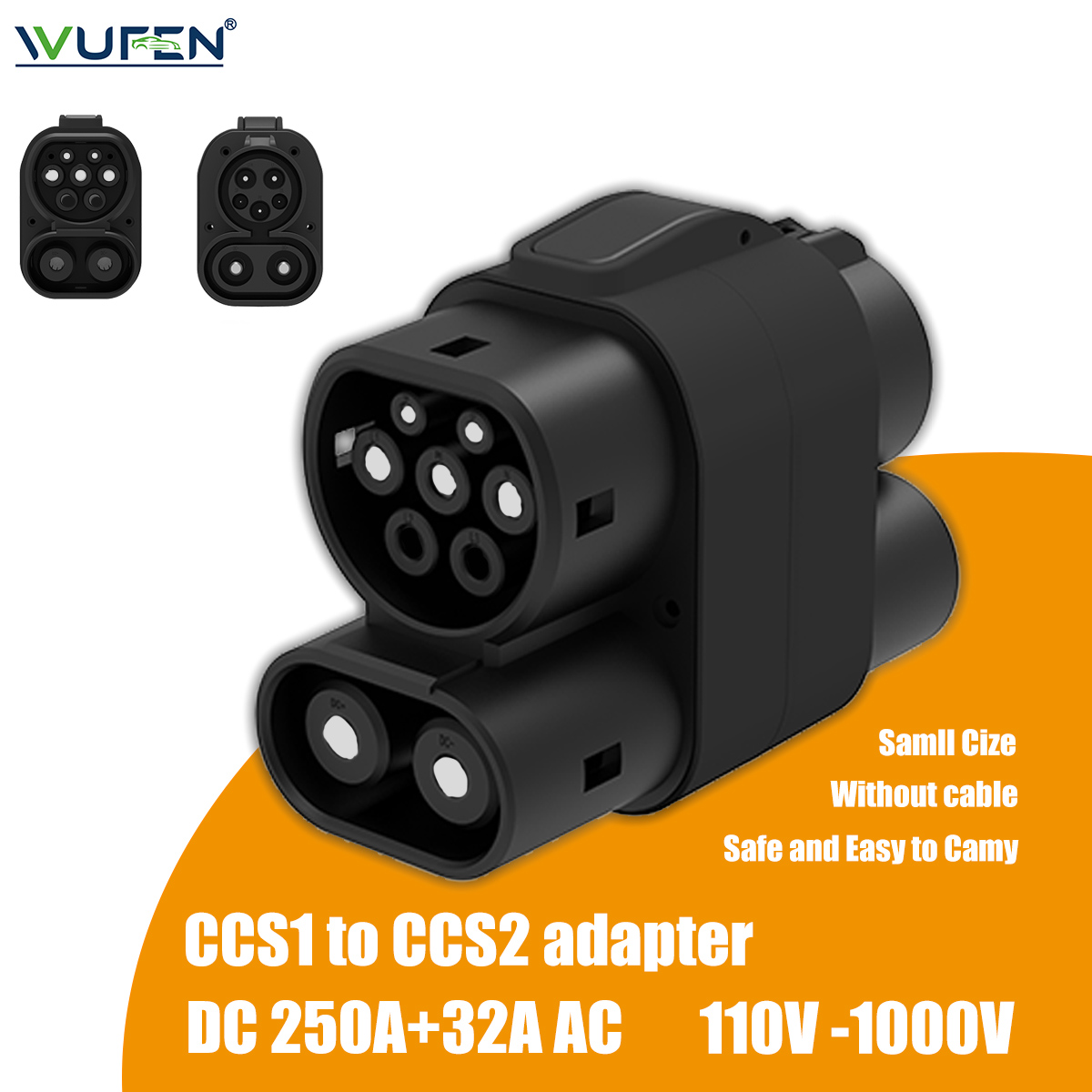 WUFEN 250A + 32A CCS1 chargeur - Ccs2 To Ccs1 Fast Charge Adapter 250Kw avis et prix