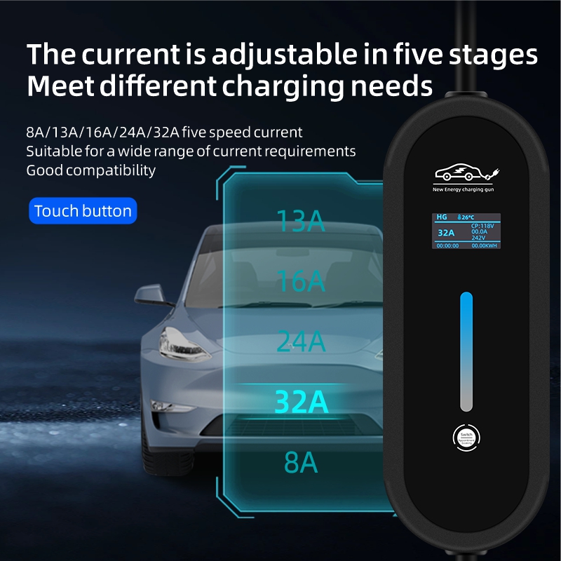 ROMADA 7KW 32A EV chargeur Por - Portable Ev Charger 32A Type 2 Cee Plug avis et prix