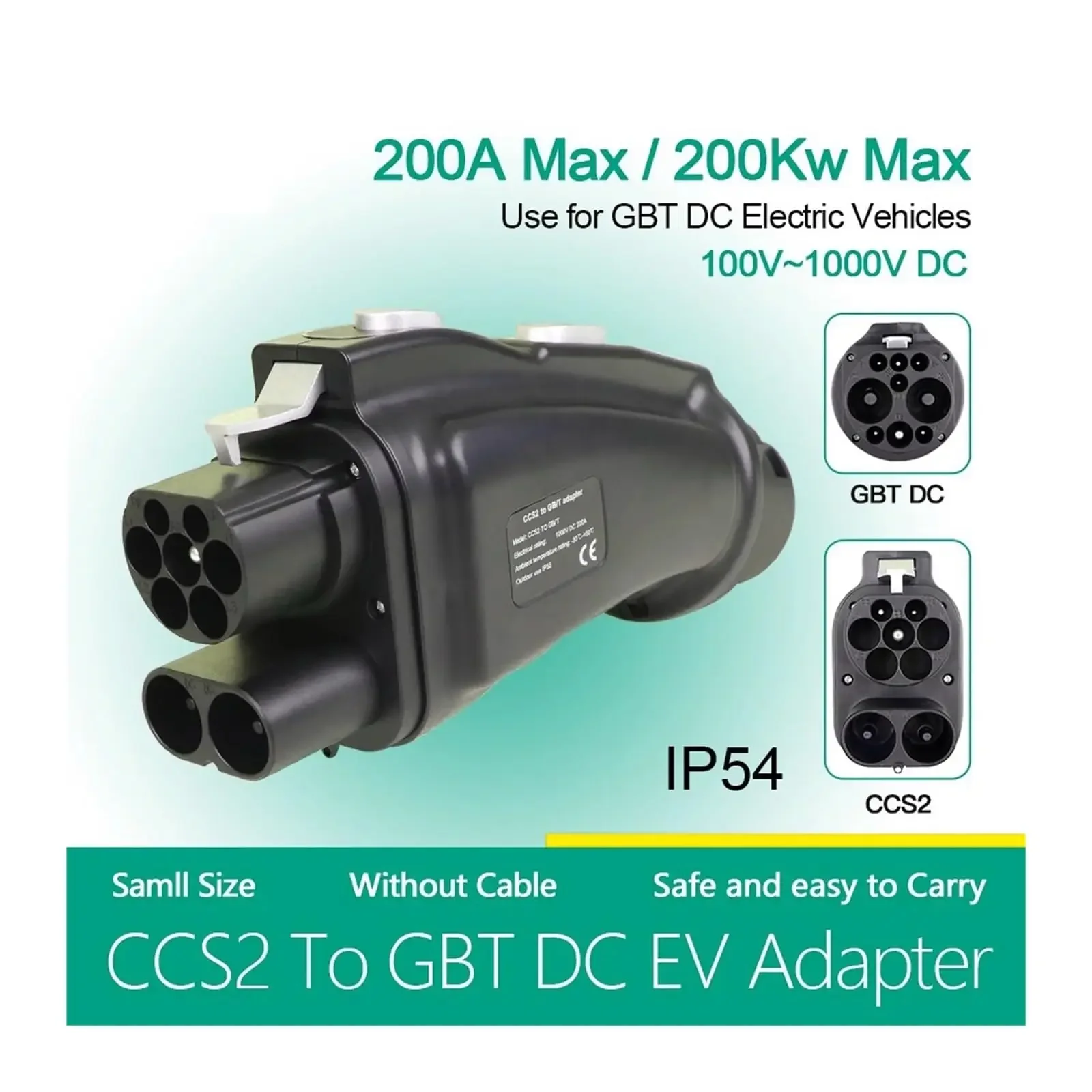 Adaptateur convertisseur CCS C - Gb/T To Ccs2 200A Fast Charging Adapter avis et prix