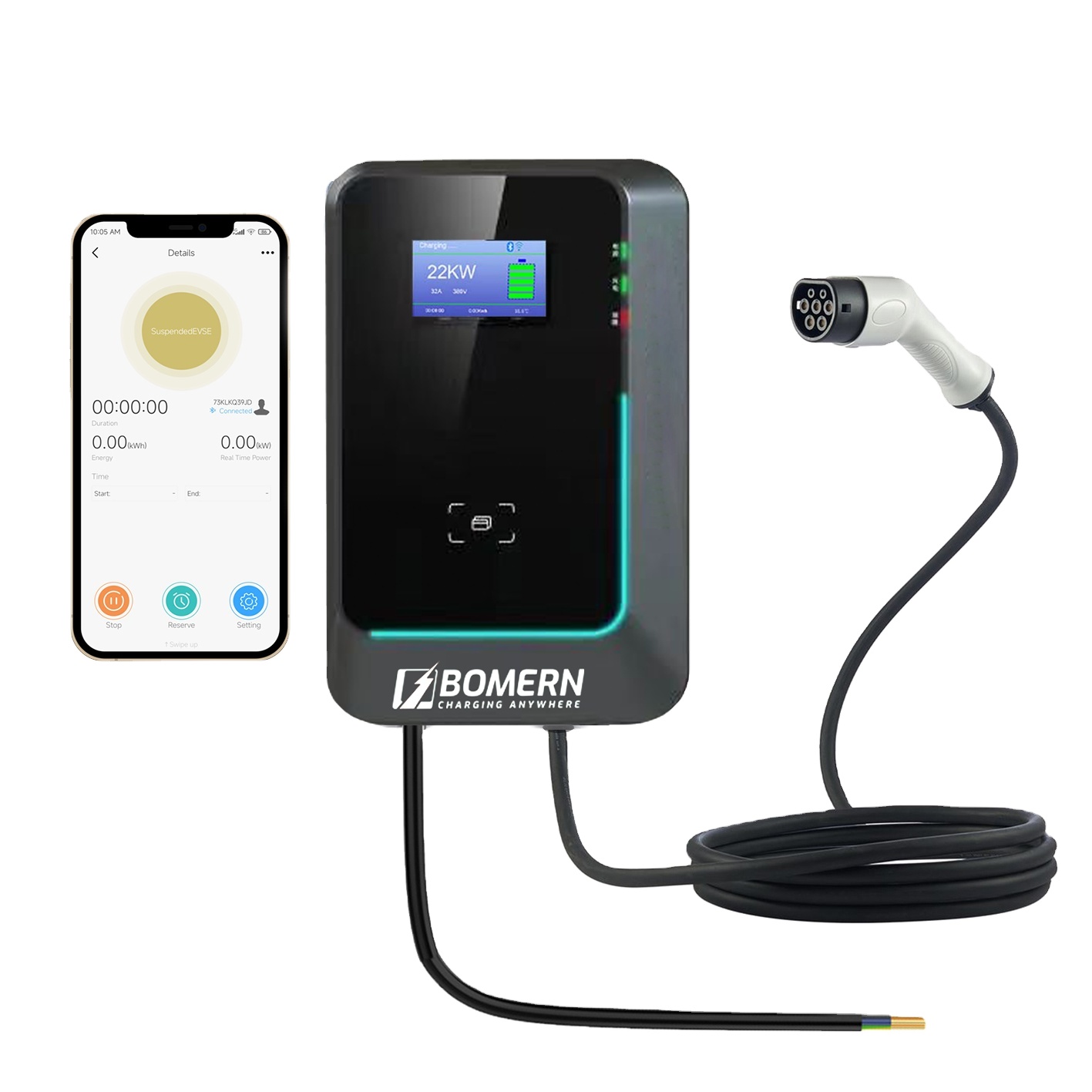 2025 offre spéciale 7kw/11kw/2 - 22Kw Wallbox Type 2 Ocpp Rfid avis et prix